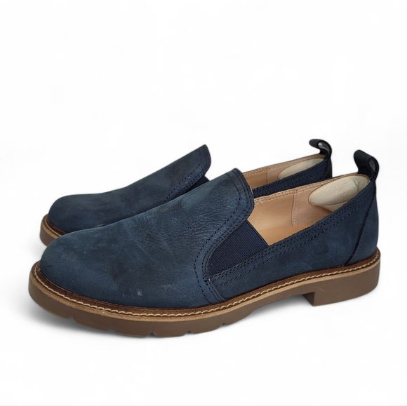 Blondo Shoes - Blondo Phoebe Suede Loafers 7.5 Dark Teal Blue